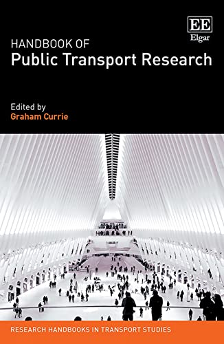 Book cover: "Handbook of Public Transport Research" with a station image.