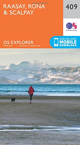 OS Explorer Map 409 Raasay Rona and Scalpay OS Explorer Paper Map