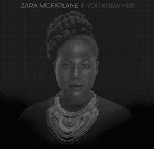 Zara McFarlane album cover, close-up portrait of a Black woman.