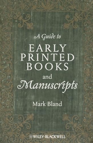 A Guide to Early Printed Books and Manuscripts