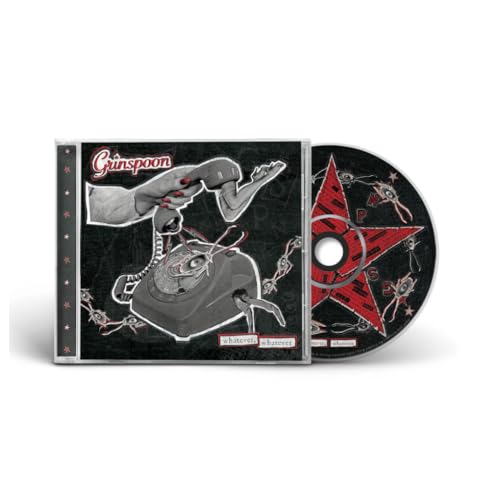 Grinspoon "Whatever, Whatever" CD case and disc with surrealist imagery.