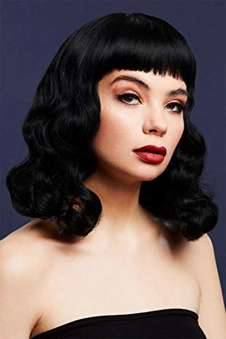 Smiffys Fever Bettie Wig with Short Fringe