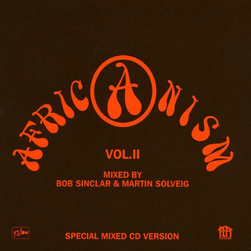 AlbumSymmetric orange text "BC "AFRICANISM VOL.II" on a dark brown background.