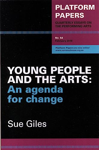 Black cover with white and blue text: "Young People and the Arts.