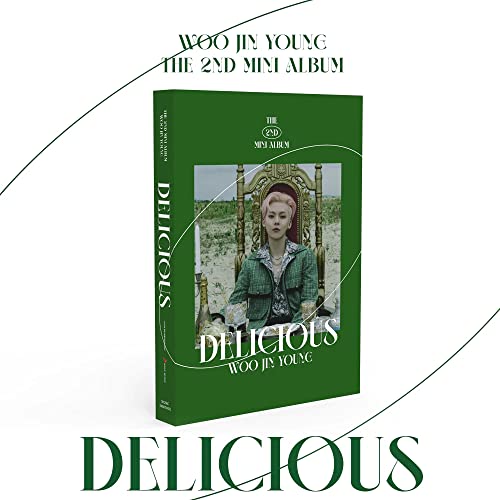 Woo Jin Young “Delicious” CD album cover with artist portrait.