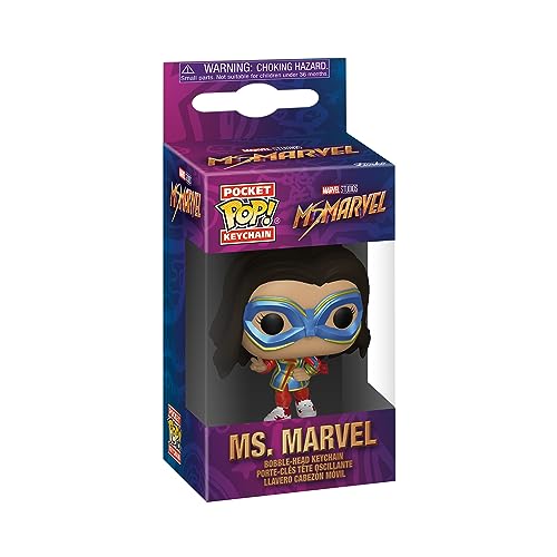 Funko POP! Keychain: Ms. Marvel Novelty Keyring - Collectable Mini Figure - Stocking Filler - Gift Idea - Official Merchandise - TV Fans - Backpack Decor