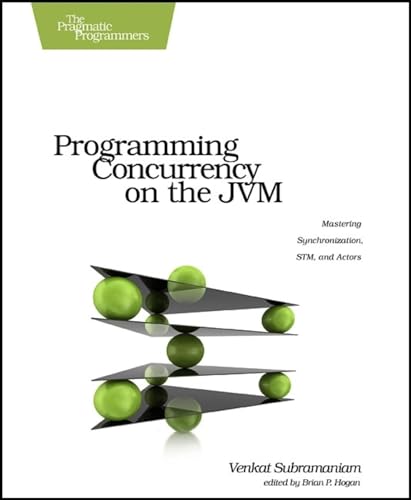 Book cover: “Programming Concurrency on the JVM” with balancing green spheres.