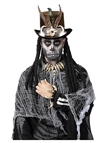 Smiffys 52800 Ivory Voodoo Distressed Jewellery Set, Unisex Adult, One Size