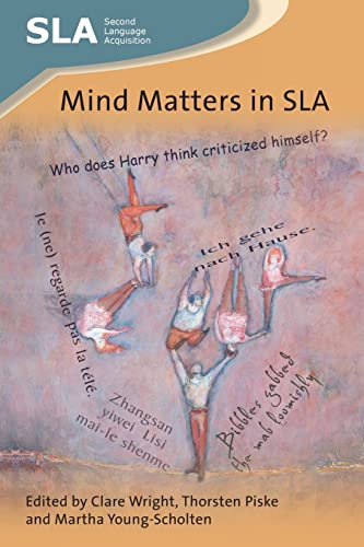 Book cover: “Mind Matters in SLA” with abstract figures and foreign text.