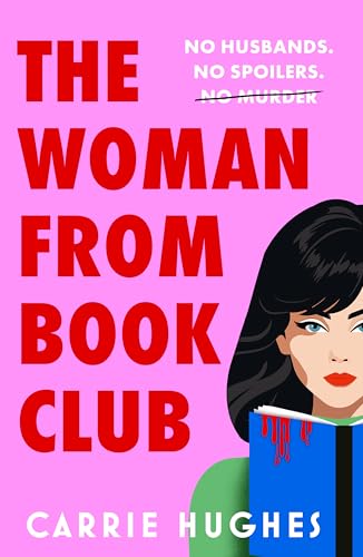 Book cover with pink background, bold red text, and an illustration of a woman.