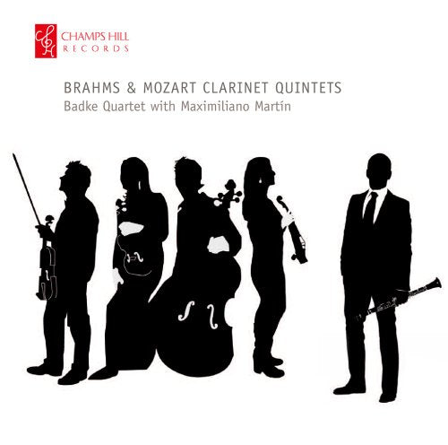 CD cover: Silhouettes of musicians playing string and clarinet instruments.