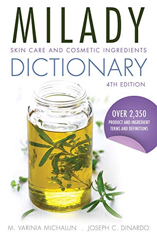 Book cover: "Skin Care and Cosmetic Ingredients Dictionary," 4th edition.
