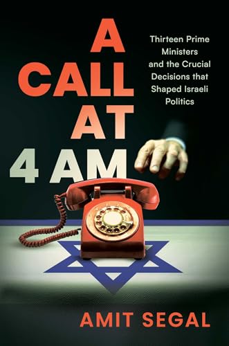 Book cover: red phone, hand reaching, Israeli flag, title “A Call at 4 AM”.