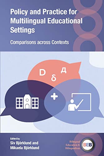 Book cover with abstract design, speech bubbles, and educational icons.