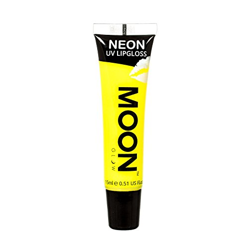 Moon Glow - Neon UV Lip Gloss – 15ml Yellow Banana – Scented and glows brightly under UV!