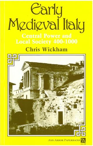 Book cover: "Early Medieval Italy" with image of an ancient Italian building.