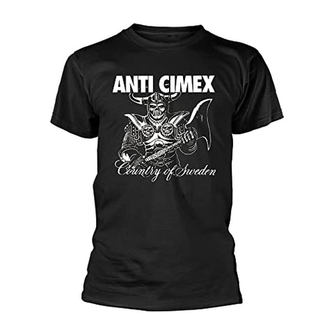 Anti Cimex T Shirt Country of Sweden Band Logo Official Mens Black XXL