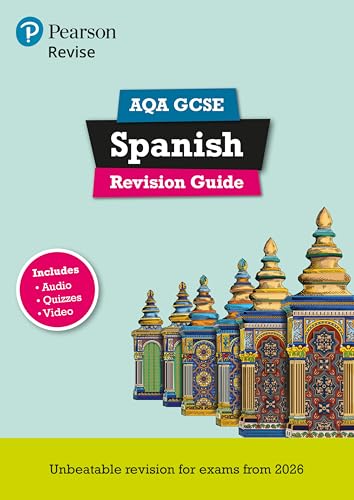Pearson Revise AQA GCSE Spanish: Revision Guide incl. audio, quiz & video content - for 2026 and 2027 exams (new specification)
