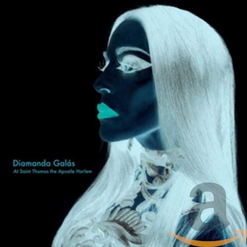 CD cover: Diamanda Galás in blue tones, side profile, eyes closed.
