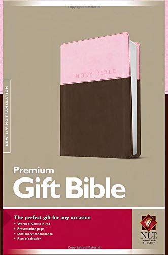 NLT Premium Gift Bible, Tutone, Pink/Dark Brown (Gift and Award Bible: Nltse)