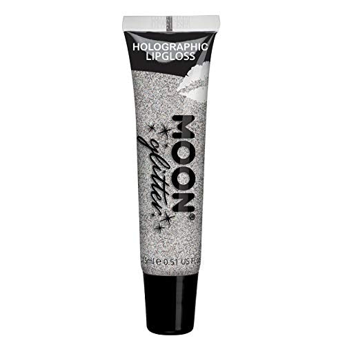 Holographic Glitter Lipgloss by Moon Glitter - 15ml - Silver