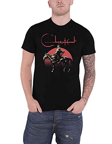 Clutch T Shirt Horserider Band Logo Official Mens Black M