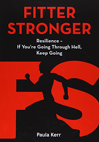 Book cover with red and black text, silhouette of a running person.