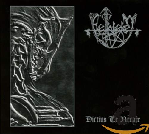 Black and white CD cover with a distorted face and ornate logo.