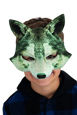 Smiffys 53149 Kids Wolf Mask, Unisex Children, Grey, One Size