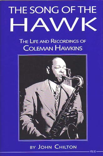 Book cover featuring jazz musician Coleman Hawkins playing the saxophone.