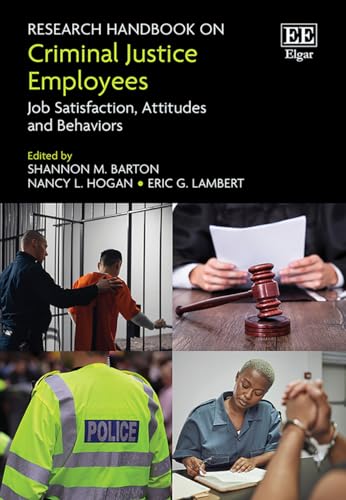 Book cover depicting criminal justice scenes and text: “Research Handbook on Criminal Justice Employees.”