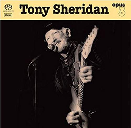 CD cover featuring Tony Sheridan playing guitar with a microphone.