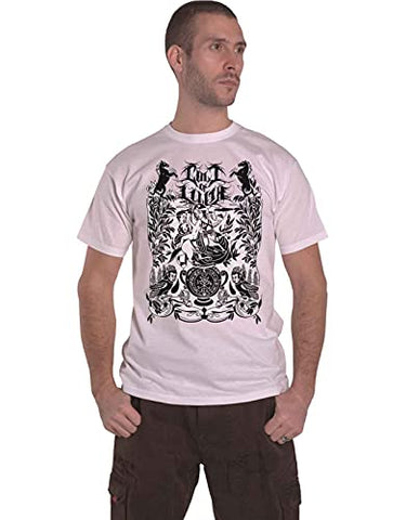 Cult Of Lilith T Shirt Gairah Band Logo Official Mens White S