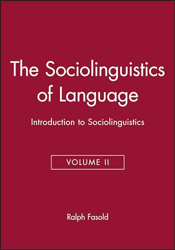 The Sociolinguistics of Language : Introduction to Sociolinguistics