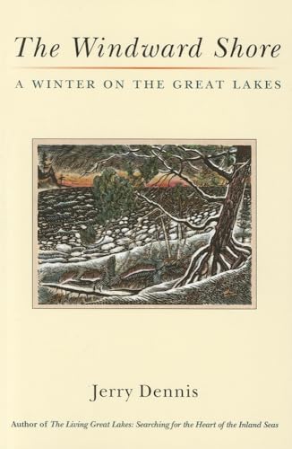 Book cover depicting a winter landscape with a tree and lake scene.