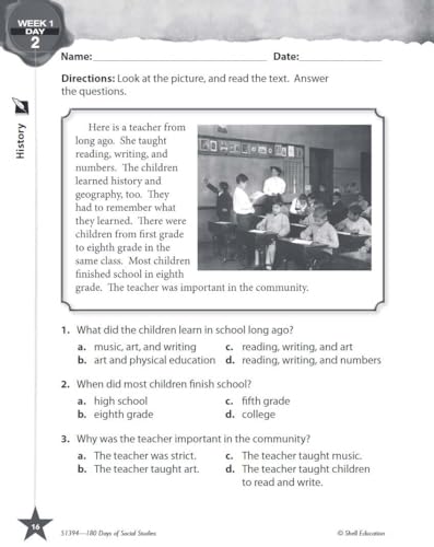 180 Days™: Social Studies for Second Grade : Practice, Assess, Diagnose