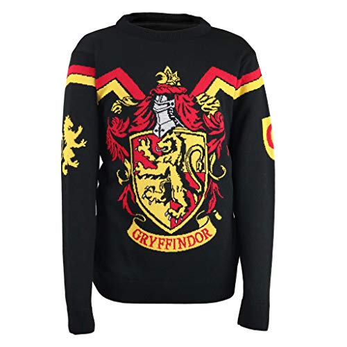 Harry Potter - Gryffindor Crest (Unisex Knitted Jumper) Large