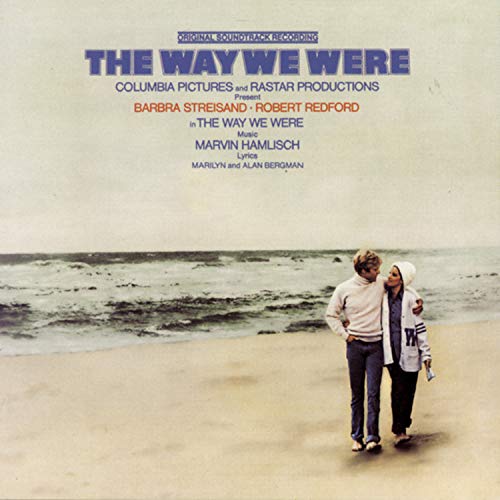 CD cover for “The Way We Were” soundtrack, couple on beach.