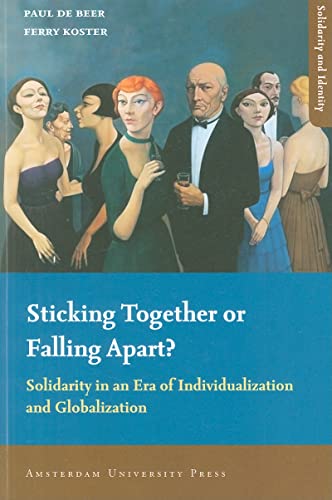 Book cover with painting of formally dressed people, titled “Sticking Together…”.