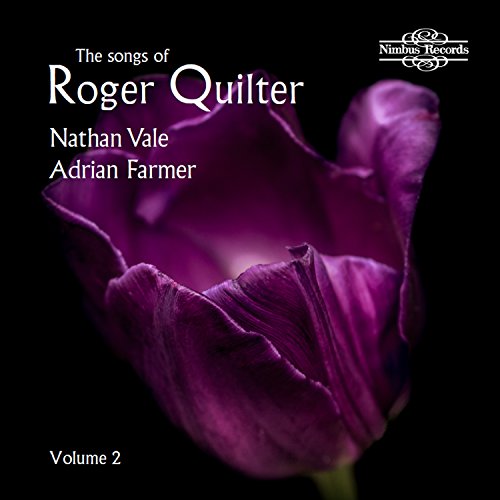CD cover featuring a purple tulip and text naming composers and volume.