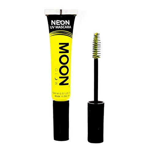 Moon Glow - Neon UV Mascara 15ml Yellow – Glows brightly under UV Lighting!