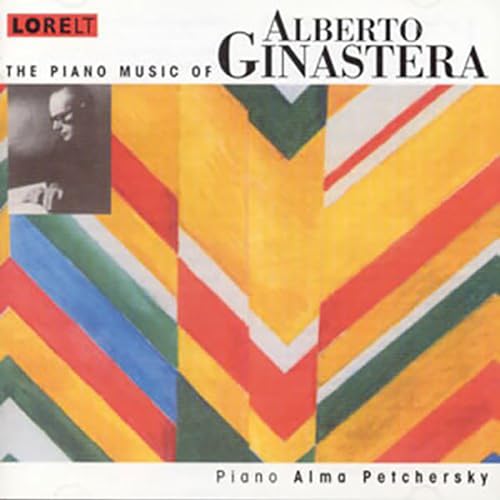 CD cover for Alberto Ginastera’s piano music, featuring abstract art.