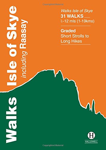 Map and walking routes on Isle of Skye, presented in a compact pocket guidebook.