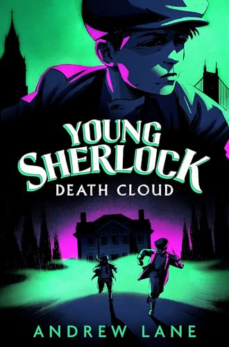 Book cover: Young Sherlock “Death Cloud” featuring a boy detective and gothic architecture.