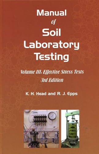 Book cover: "Manual of Soil Laboratory Testing, Volume Three," with lab equipment image.