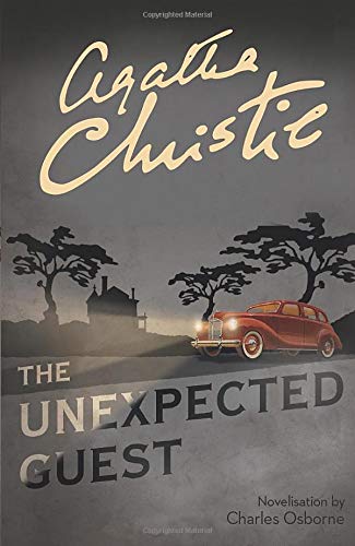 Agatha Christie novel cover: car and house in a misty landscape.