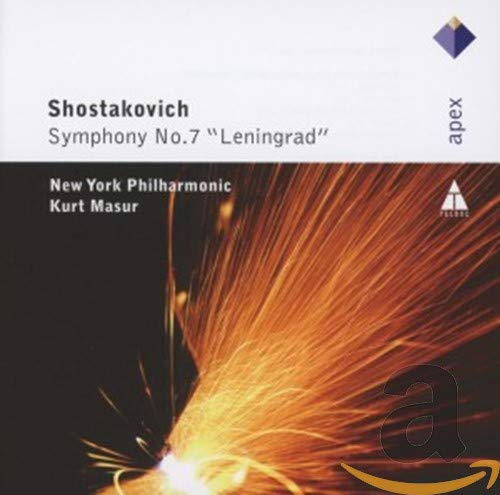 CD cover for Shostakovich’s Symphony No. 7 “Leningrad” performed by New York Philharmonic.