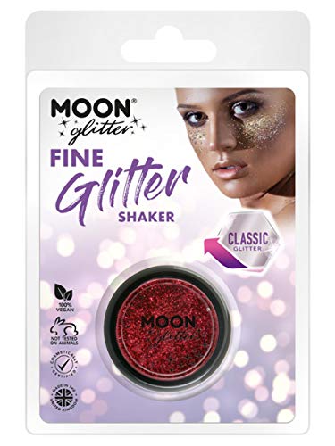 Moon Glitter Classic Fine Glitter Shakers Red