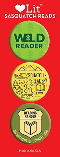 Sasquatch Reads 3-Button Assortment: LoveLit