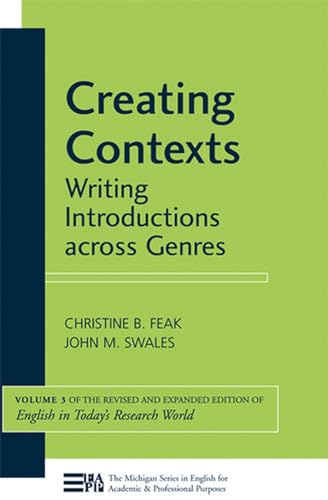 Creating Contexts : Writing Introductions across Genres